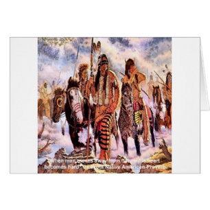 Cartão Lakota Native American Nature Proverb