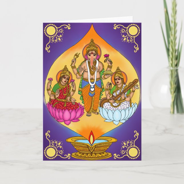Cartão Lakshmi Ganesh  (Frente)