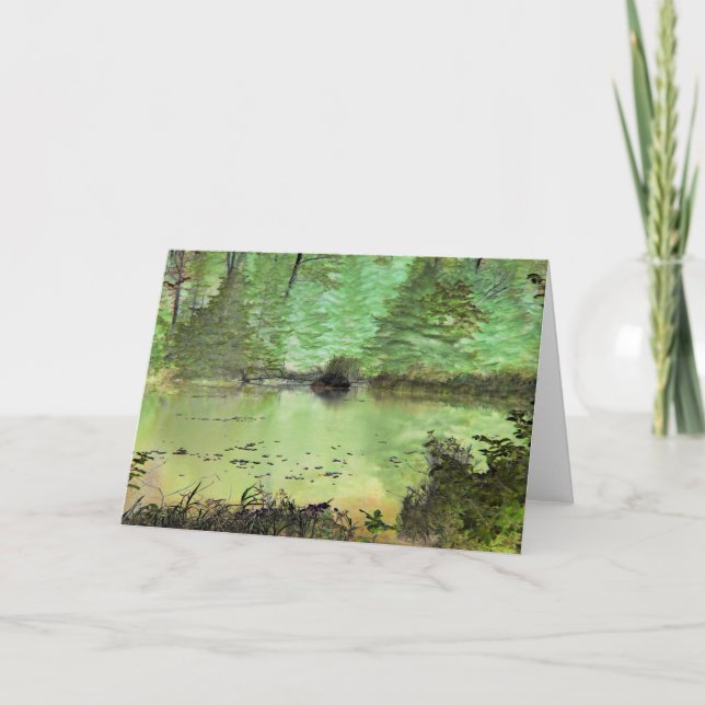 Cartão Lama de castor II: Lança de Floresta Transformada  (Frente)