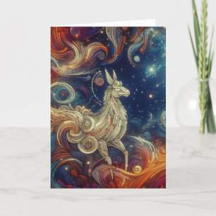 Cartão Lama no céu