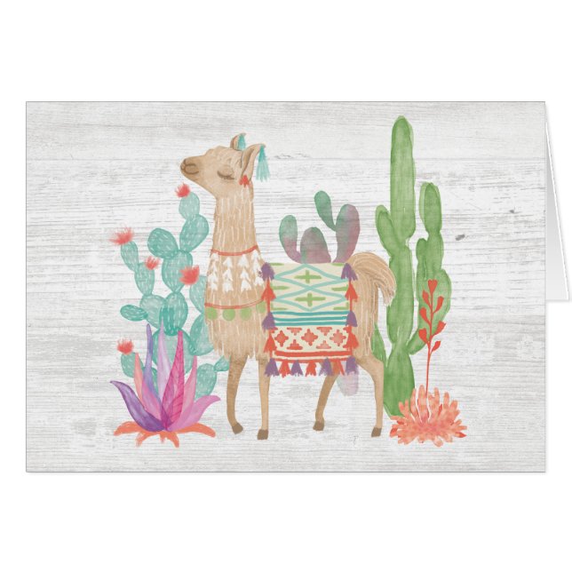 Cartão Lamas bonitos IV (Frente Horizontal)