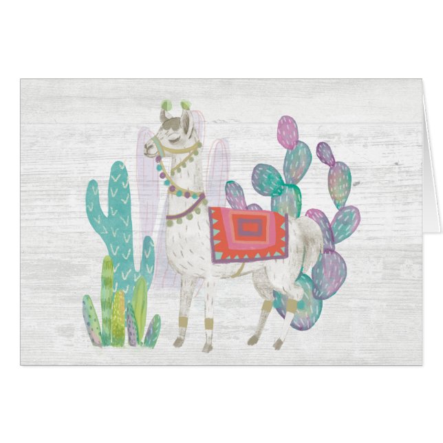 Cartão Lamas bonitos V (Frente Horizontal)