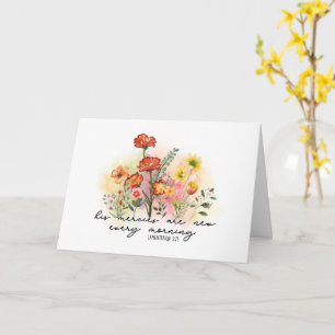 Cartão Lamentações 3:23 Seus Compaixões Novamente Todas A