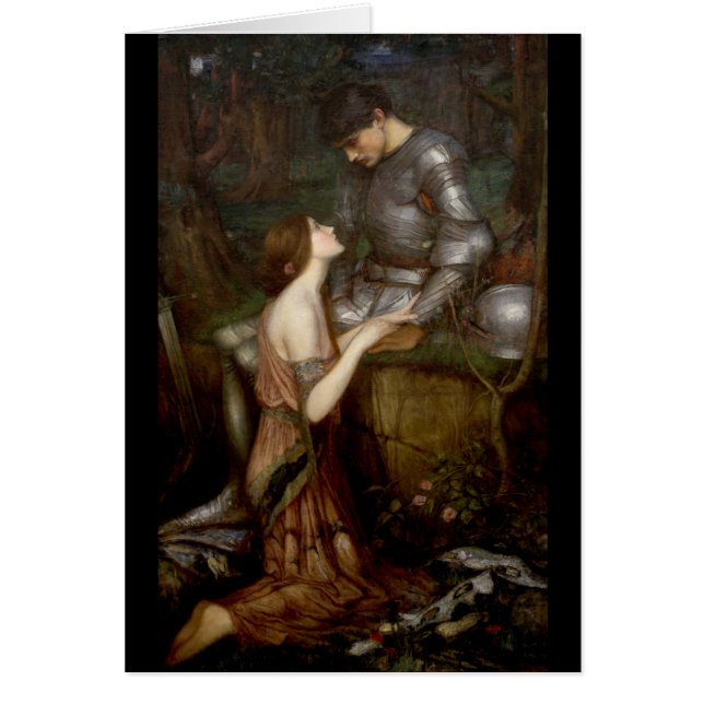 Cartão Lamia por John William Waterhouse (Frente)