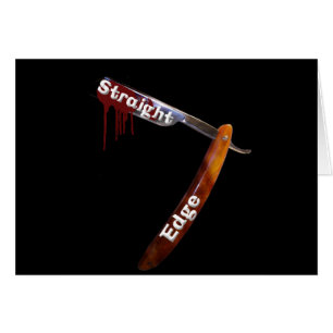 Cartão Lâmina reta da borda reta