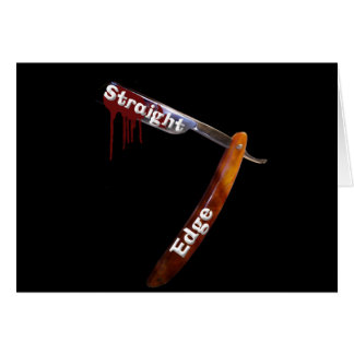 Cartão Lâmina reta da borda reta