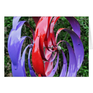 Cartão Lâminas de turbina coloridas