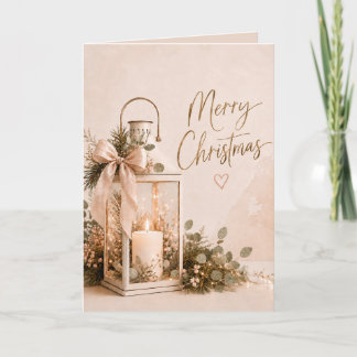 Cartão Lâmpada de Natal Lanterna