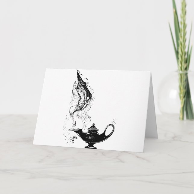 Cartão Lâmpada mágica (Frente)