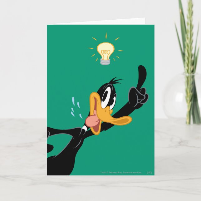 Cartão Lâmpada sobre a cabeça do DAFFY DUCK™ (Frente)