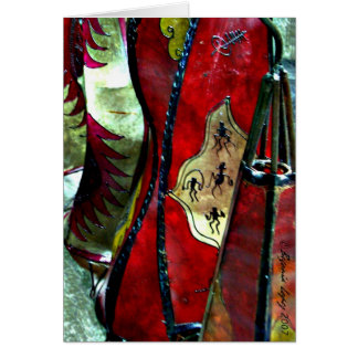 Cartão Lâmpadas de couro marroquinas