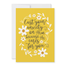 Lançai sobre ele toda a vossa ansiedade, porque el