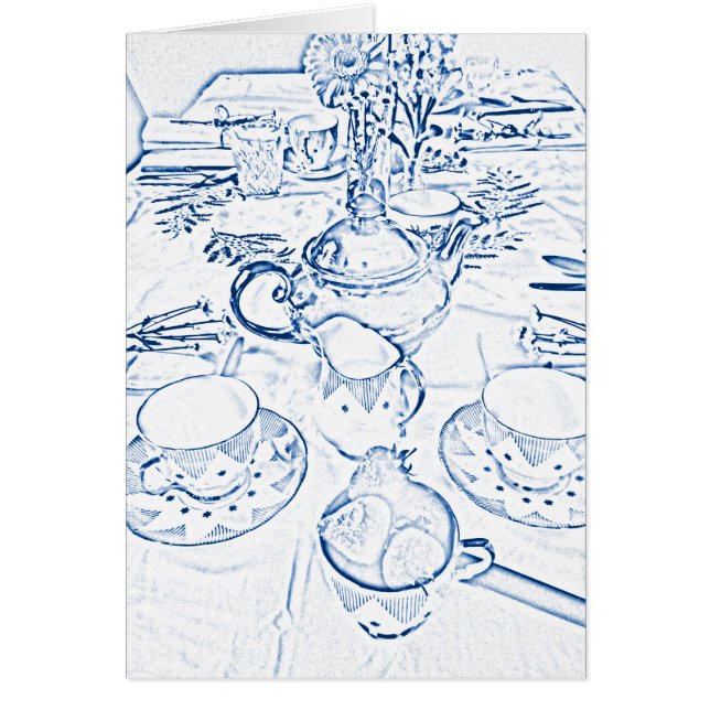 Cartão Lanche no azul (Frente)