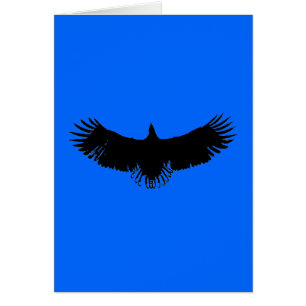 Cartão Landing Eagle Silhouette