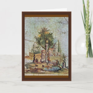 Cartão Landscape With The Sacred Tree By Pompejanischer