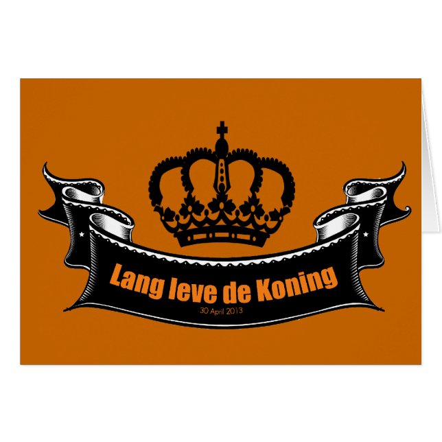 Cartão Lang leve de Koning (Frente Horizontal)