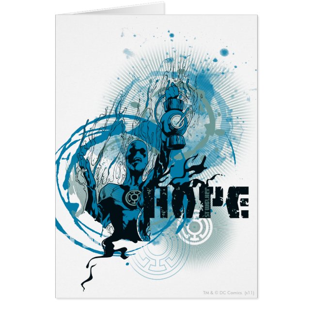 Cartão Lanterna Azul Gráfico 3 (Frente)