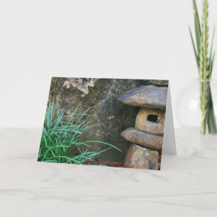 Cartão Lanterna de Pedra Japonesa