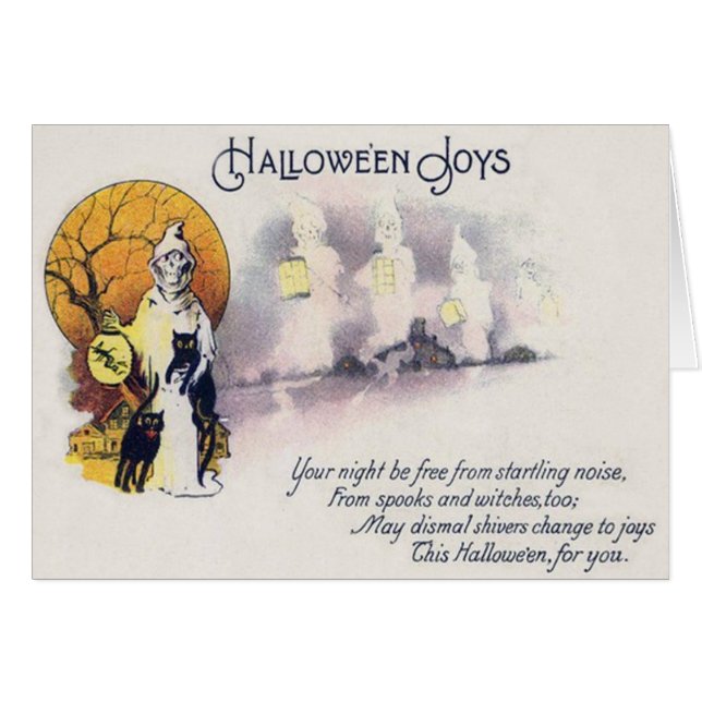 Cartão Lanterna Negra Gato Negra Grelha (Frente Horizontal)