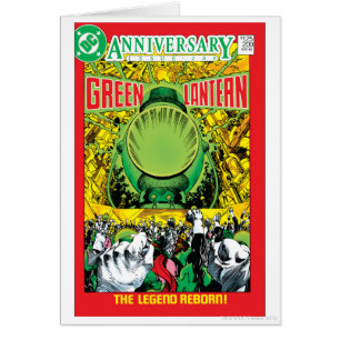 Cartão Lanterna verde - a legenda renascido