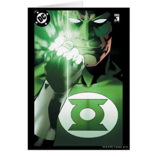 Cartão Lanterna Verde fecha o cobrir