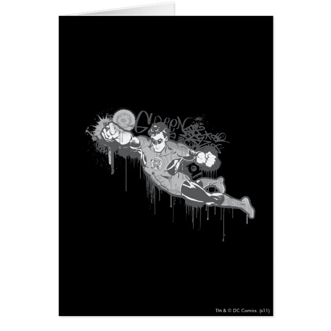 Cartão Lanterna Verde - Inocência Torcida BW (Frente)