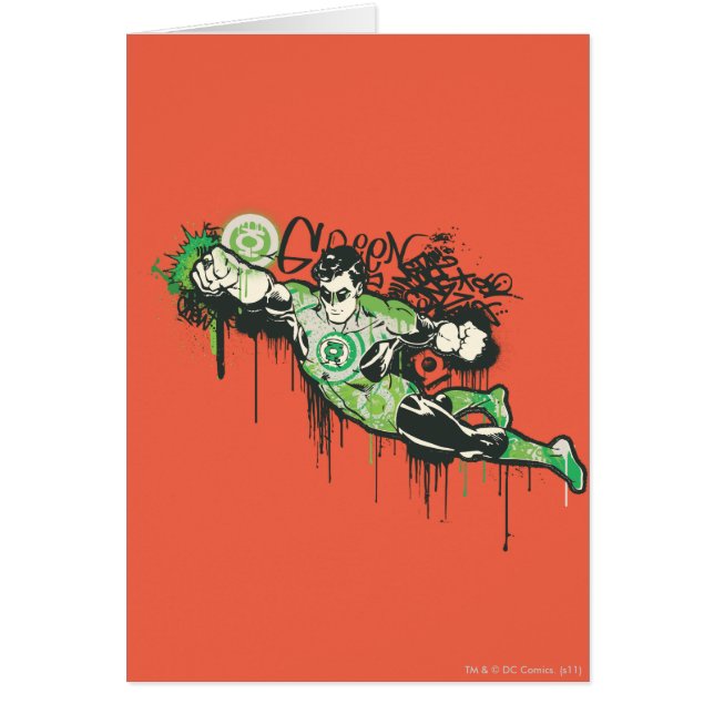 Cartão Lanterna Verde - Poster de Innocência Torcida (Frente)