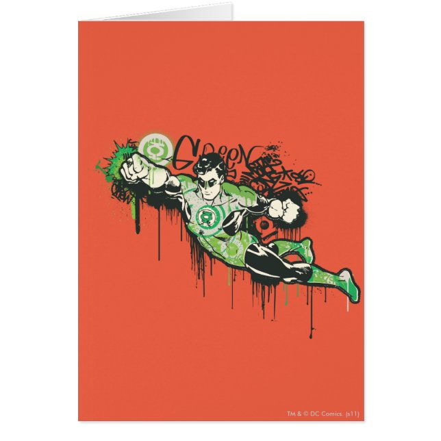 Cartão Lanterna Verde - Poster de Innocência Torcida (Frente)