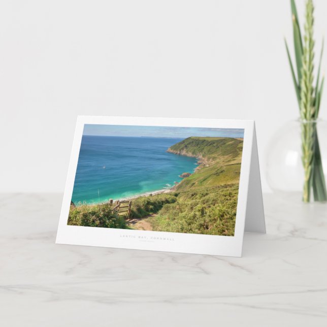 Cartão Lantic Bay, Cornwall (Frente)