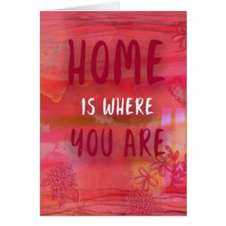 Cartão Lar é Onde Você Está-Cartão MD
