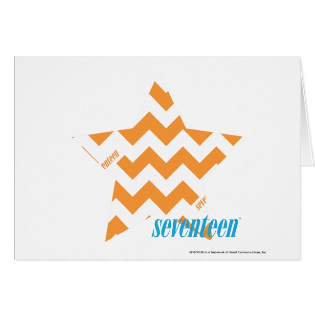 Cartão Laranja 3 do ziguezague (Frente Horizontal)