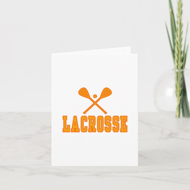 Cartão Laranja do Lacrosse (Frente)