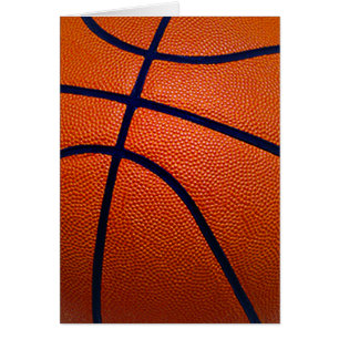 Cartão Laranja e Basquete Negro