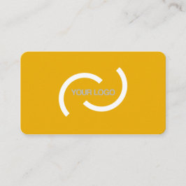 Cartão laranja elegante. Personalize com seu própr