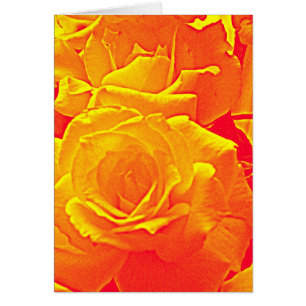 Cartão laranja rosa fluorescente