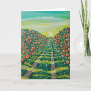 Cartão Laranjas de Valência Pintura de Alfred Fox