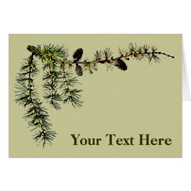 Cartão Larch Branch (Frente Horizontal)