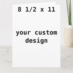 Cartão large 8 x 11 greeting cards