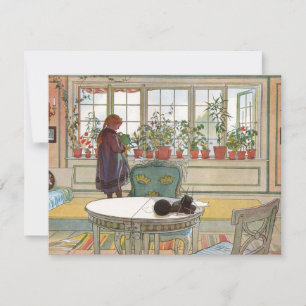 Cartão Larsson: Flores no Quintal