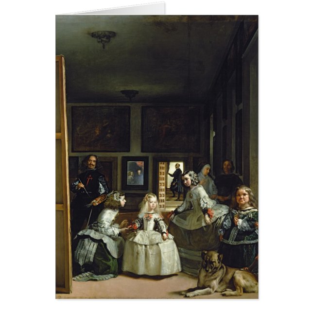 Cartão Las Meninas ou família de Philip IV, c.1656 2 (Frente)
