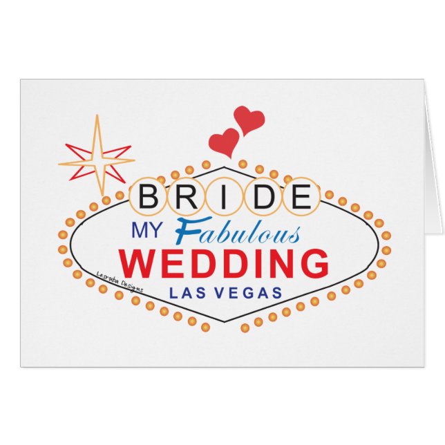 Cartão Las Vegas Bride (Frente Horizontal)