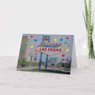 Cartão Las Vegas Happy 50th Birthday Card  in Pink