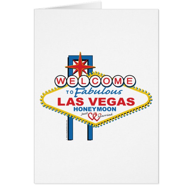 Cartão Las Vegas Honeymoon (Frente)