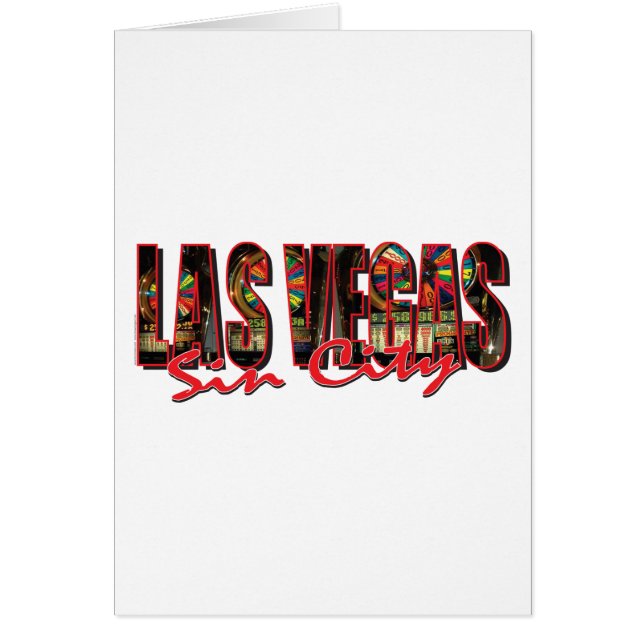 Cartão Las Vegas Sin City (Frente)