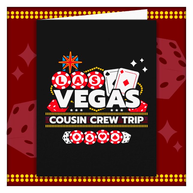 Cartão Las Vegas Vacation Cousin Crew Las Vegas (Criador carregado)