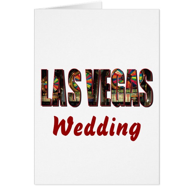 Cartão Las Vegas Wedding (Frente)