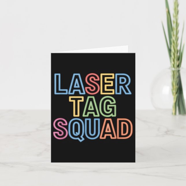 Cartão Laser Tag Squad Laser Tag Mode (Frente)