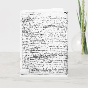 Cartão Last page of 'A la Recherche du Temps Perdu'