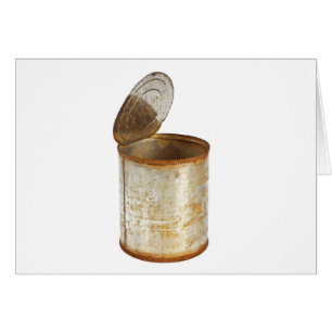 Cartão Lata de lata oxidada