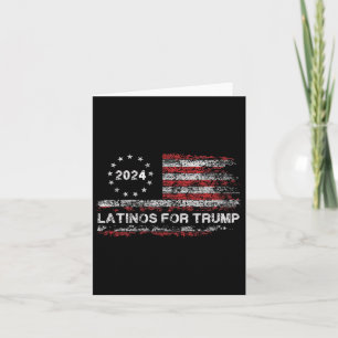 Cartão Latinos Para Trump 2024 - Eleição Presidente Trump